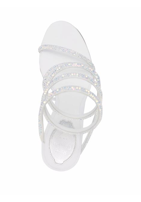 White Cecile rhinestone sandals - RENE CAOVILLA women RENE CAOVILLA | C11339105R001X318